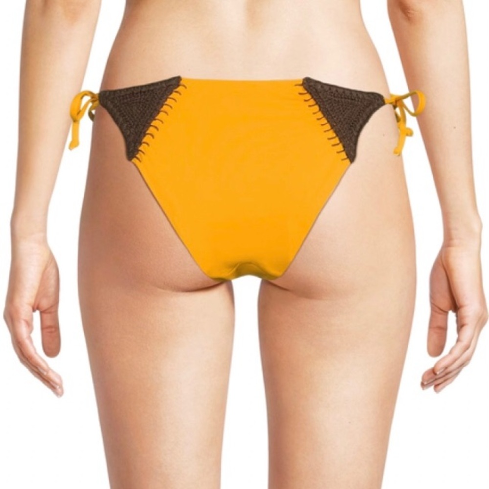 WeWoreWhat Yellow and Brown Bikini - Picture 4 of 8